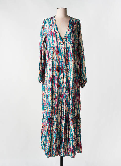 Rochie lungă albastru LES BOHÉMIENNES femeie