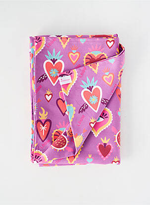 Prosop de plajă violet LES BOHÉMIENNES femeie