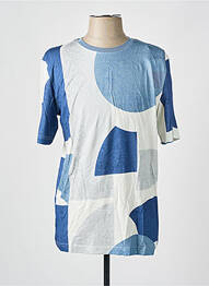 Tricou croială cambrată mâneci scurte albastru JACK & JONES bărbat