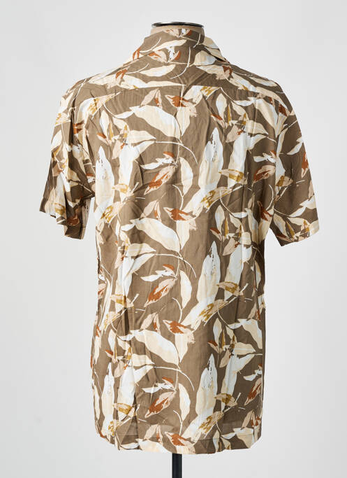 Cămașă cu mâneci scurte maro SELECTED bărbat