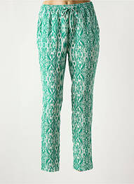 Pantalon slim talie elastică talie înaltă verde ONLY femeie