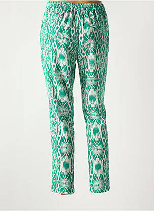 Pantalon slim talie înaltă talie înaltă verde ONLY femeie