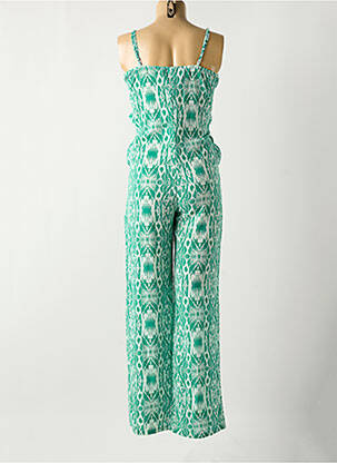Salopetă-pantalon țesătură crep bretele subțiri verde ONLY femeie