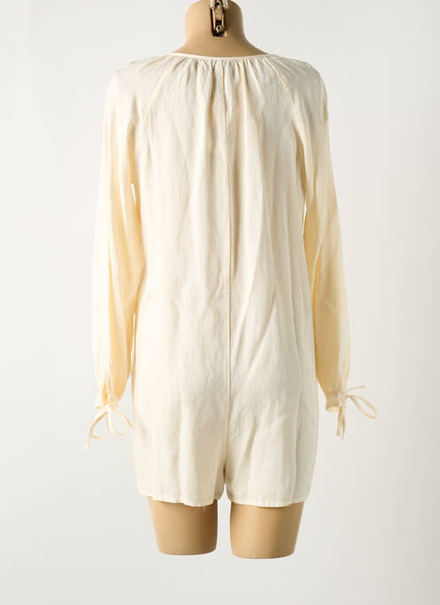 Salopetă scurtă bej FRNCH femeie