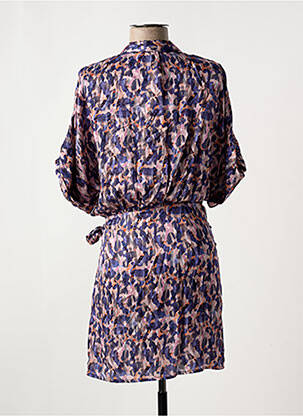 Rochie scurtă mâneci scurte mâneci scurte violet SESSUN femeie