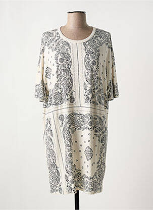 Rochie scurtă bej MAJESTIC FILATURES femeie