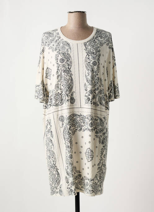 Rochie scurtă bej MAJESTIC FILATURES femeie