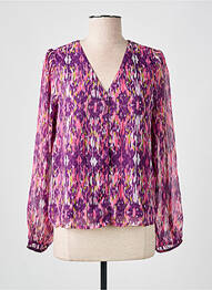 Cămașă țesătură crep mâneci lungi violet ONLY femme