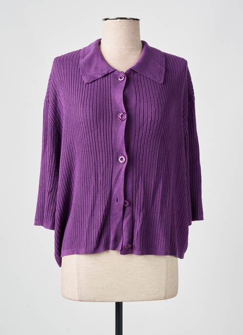 Vestă cu mâneci lungi violet SESSUN femeie