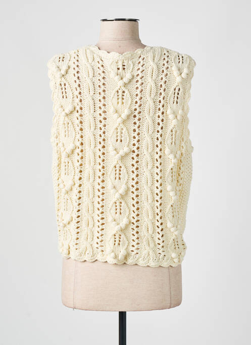 Vestă fără mâneci bej LOUISE MISHA femeie