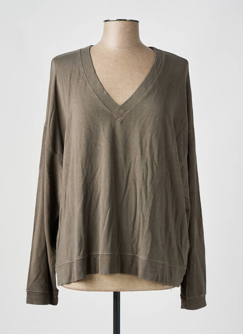 Top gri MAJESTIC FILATURES femeie