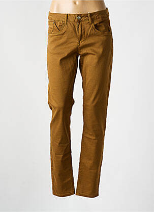 Blugi cu croială slim galben CREAM femeie