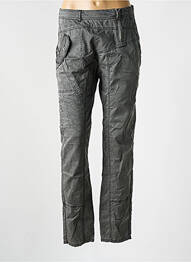 Pantalon slim țesătură poplin mărime normală gri SOULMATE femme