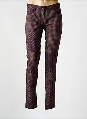 Pantalon slim roșu MAIS IL EST OU LE SOLEIL femeie