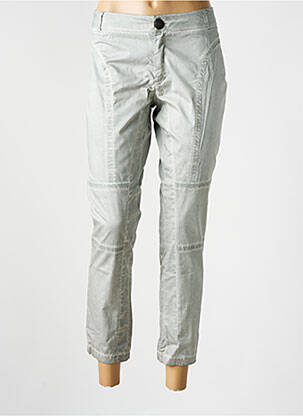 Pantalon 7/8 talie cu cleme mărime normală gri ONE STEP femeie