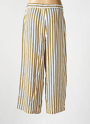 Pantalon 7/8 talie elastică mărime normală bej ELEONORA AMADEI femeie