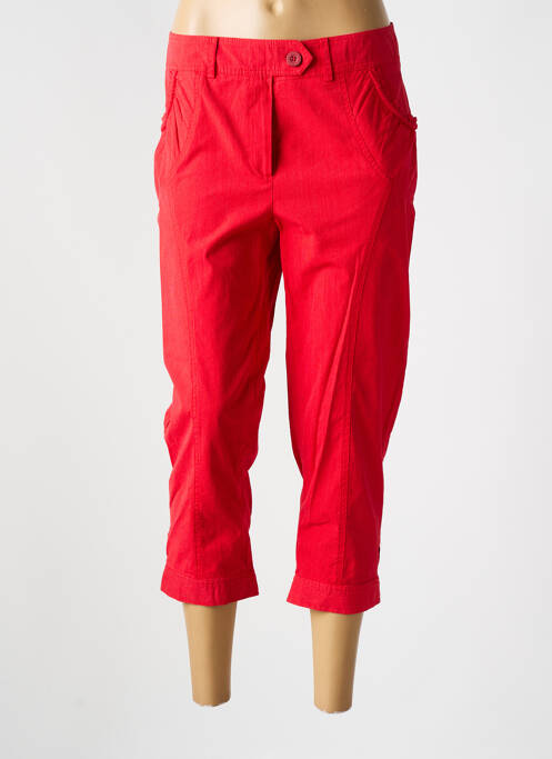 Pantalon trei sferturi roșu 3322 femeie