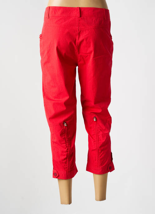 Pantalon trei sferturi roșu 3322 femeie