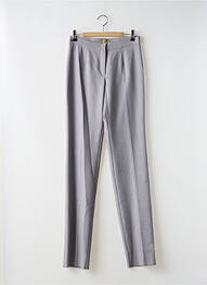Pantalon slim țesătură poplin gri DIANA GALLESI femme
