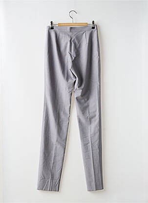 Pantalon slim țesătură poplin gri DIANA GALLESI femeie