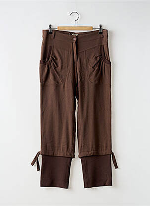 Pantalon trei sferturi maro MYRINE & ME femeie