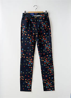 Pantalon slim țesătură poplin mărime normală albastru TRUSSARDI JEANS femeie