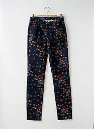 Pantalon slim țesătură poplin mărime normală albastru TRUSSARDI JEANS femeie