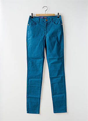 Pantalon slim țesătură poplin mărime normală albastru TRUSSARDI JEANS femeie