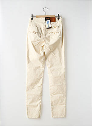 Pantalon slim țesătură poplin mărime normală bej TRUSSARDI JEANS femeie