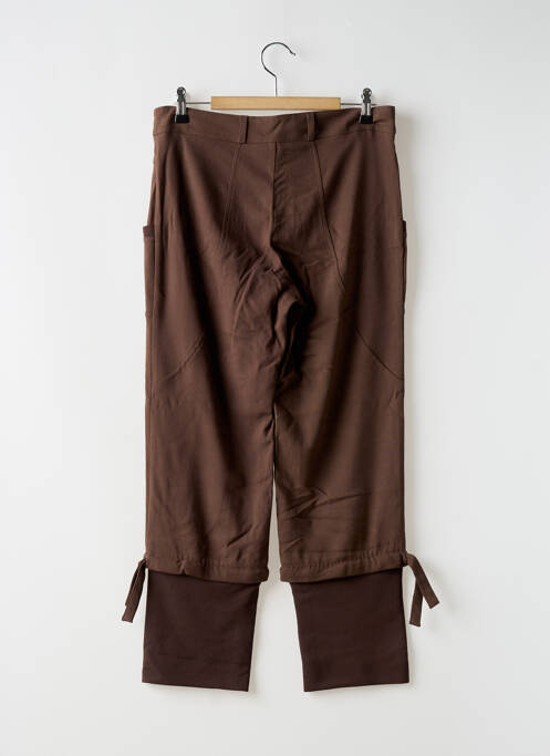 Pantalon trei sferturi maro MYRINE & ME femeie