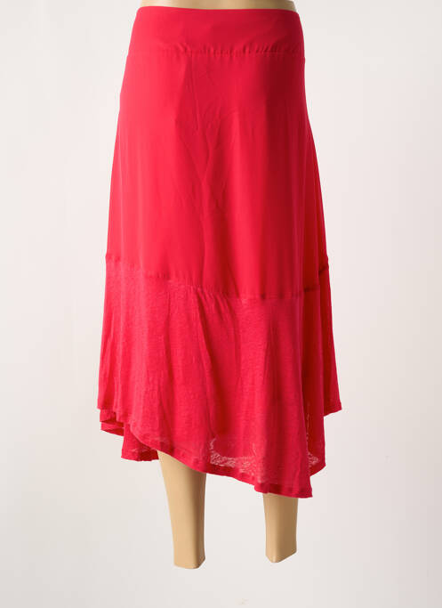 Fustă midi roșu MAIS IL EST OU LE SOLEIL femeie