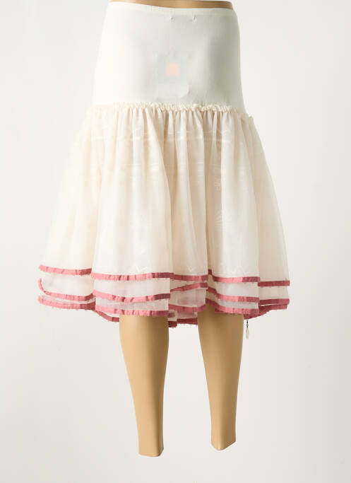 Fustă midi alb MAIS IL EST OU LE SOLEIL femeie