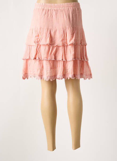 Fustă scurtă roz MAIS IL EST OU LE SOLEIL femeie