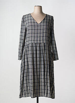 Rochie lungă mâneci lungi mâneci lungi gri HUMILITY femeie