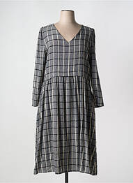Rochie lungă mâneci lungi mâneci lungi gri HUMILITY femeie