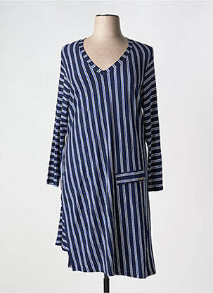 Rochie midi albastru 3322 femeie