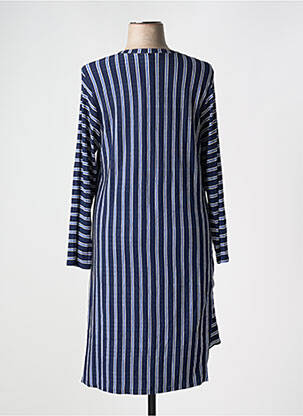 Rochie midi mâneci lungi mâneci lungi albastru 3322 femeie