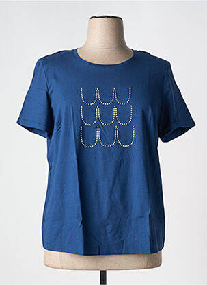 Tricou elasticitate mâneci scurte albastru EUGEN KLEIN femeie