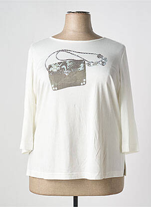 Tricou mâneci 3/4 mâneci 3/4 bej EUGEN KLEIN femeie