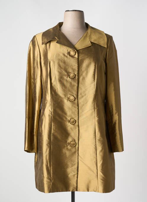 Palton lung auriu ELENA MIRO femeie