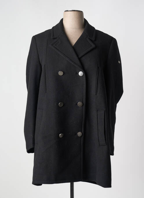 Palton lung negru C'EST BEAU LA VIE femeie