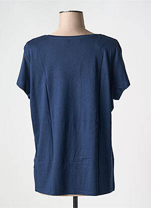 Tricou guler în v mâneci scurte albastru KATMAI femme