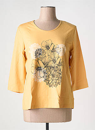 Tricou mâneci 3/4 mâneci 3/4 galben EUGEN KLEIN femeie