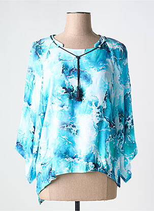 Tricou mâneci 3/4 mâneci 3/4 albastru EUGEN KLEIN femeie