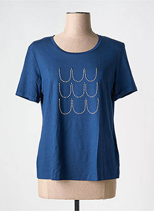Tricou elasticitate mâneci scurte albastru EUGEN KLEIN femeie