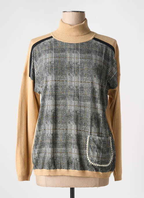 Pulover cu guler înalt bej EUGEN KLEIN femeie