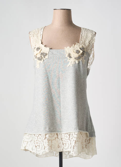 Tunică fără mâneci gri MARILU femeie