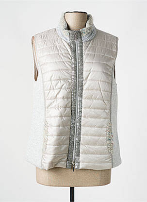 Geacă matlasată gri JUST WHITE femeie