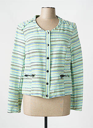 Jachete elegante buzunare verde ONE STEP femeie