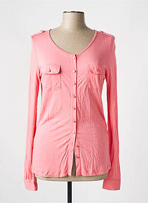 Vestă cu mâneci lungi roz BANDOLERA femeie